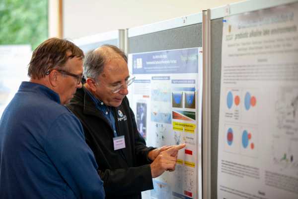Dimitar D. Sasselov and Frank Laukien of Harvard University at the Origins Federation Conference 2024