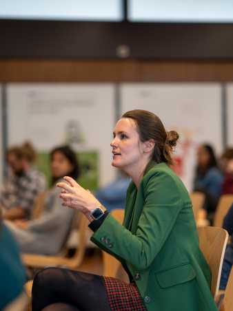 Q&A session during the welcome event of the NOMIS–ETH Fellows, Cohort 2024.