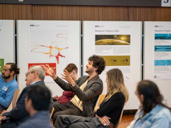 Q&A session during the welcome event of the NOMIS–ETH Fellows, Cohort 2024.